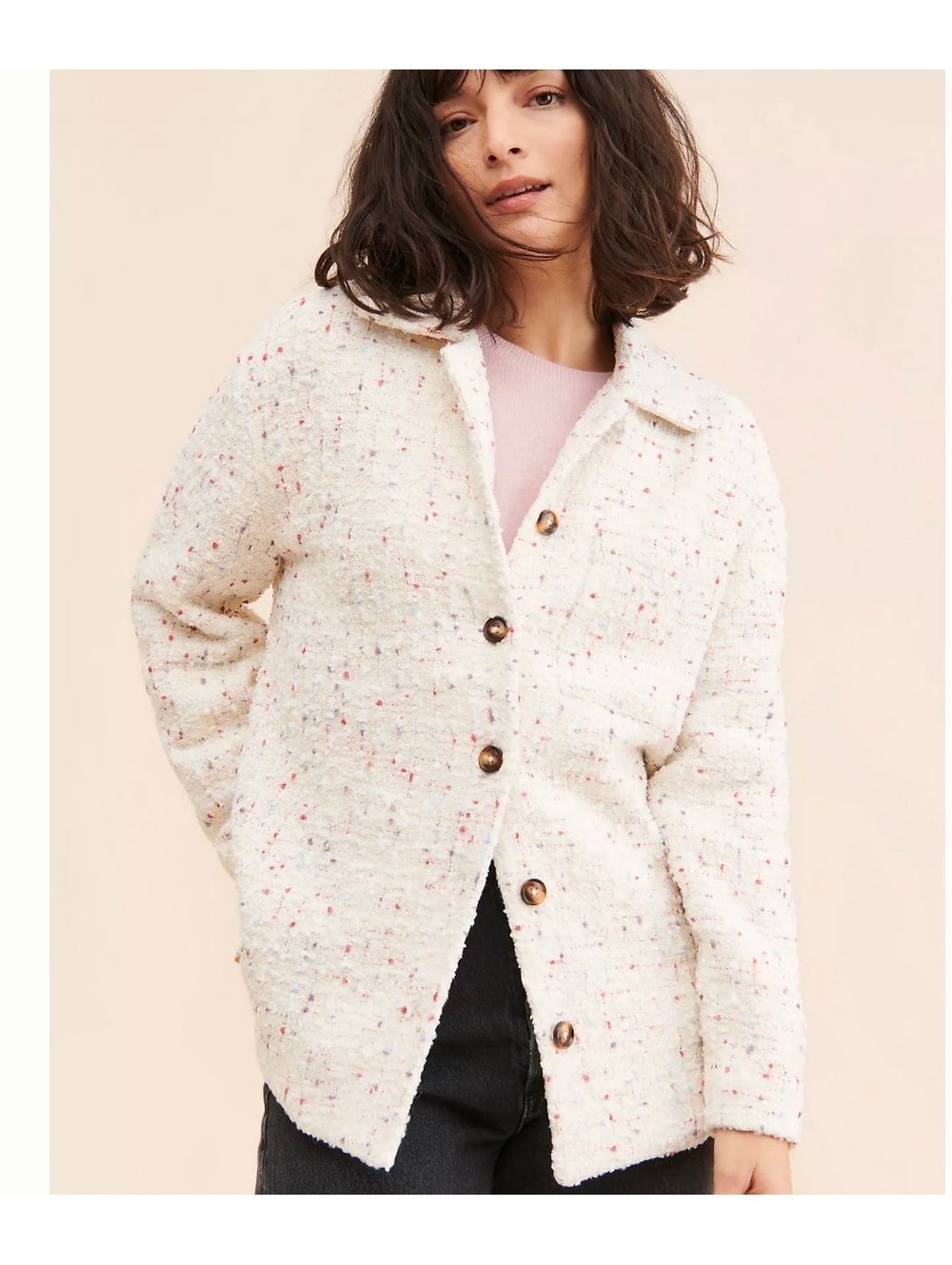 FAVORITE DAUGHTER Talullah Tweed Shirt Jacket